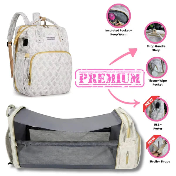 Luxe 3-in-1 Diaper Backpack