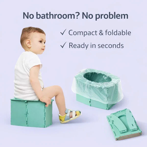Portable Foldable Toddler Potty Seat – Travel Emergency Toilet for Kids (Pink)