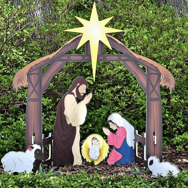 š„LAST DAY 50% OFF š„Jesus Nativity Scene Signļ¼Buy 2 Free Shippingļ¼