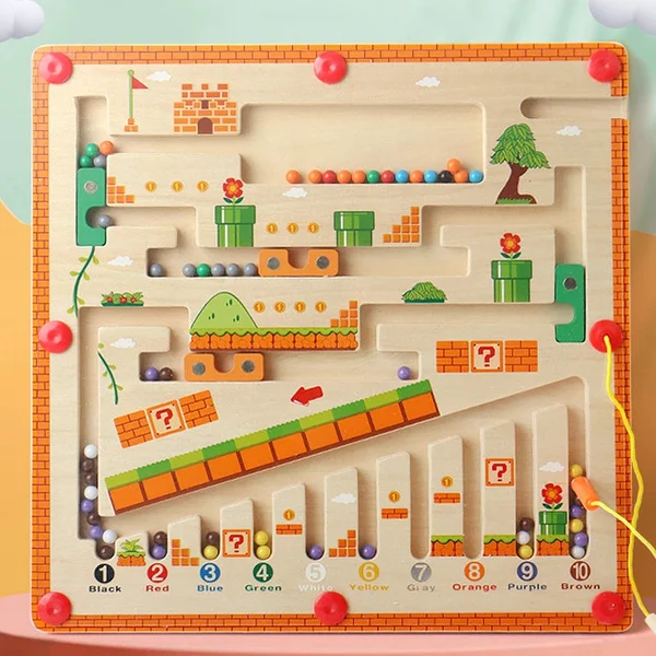 Magnetic Color and Number Maze