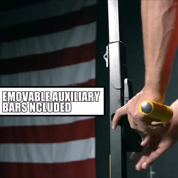 Folding horizontal pull-up bar
