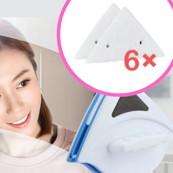 Magnetic Window Cleaner | WINDOWSWIPE | 3+3 FREE Extra Towels