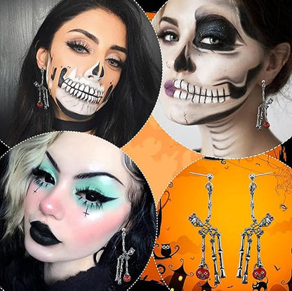 BoneBoo Dancing Skeleton Halloween Earrings
