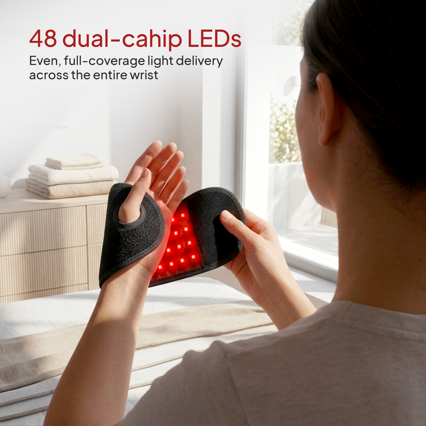LumaRelief™ Red Light Therapy Wrist Wrap