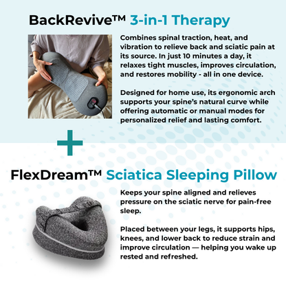 SpineRelief™ 3-in-1 Back Therapy Cushion