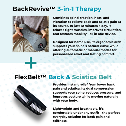 SpineRelief™ 3-in-1 Back Therapy Cushion