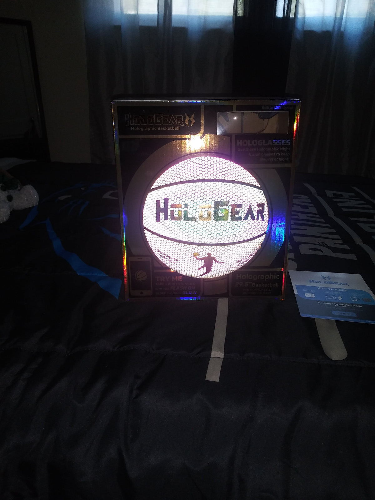 GLOWING REFLECTIVE BASKETBALL