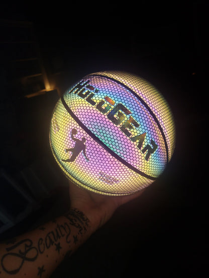 GLOWING REFLECTIVE BASKETBALL