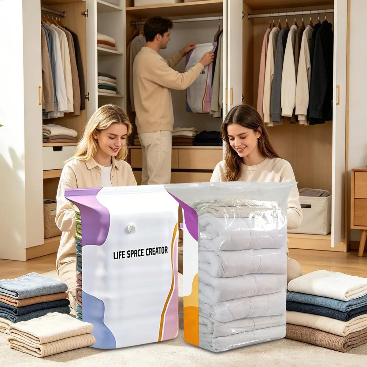 SpaceSeal™ Vacuum Storage Bag Set (3 Pack)