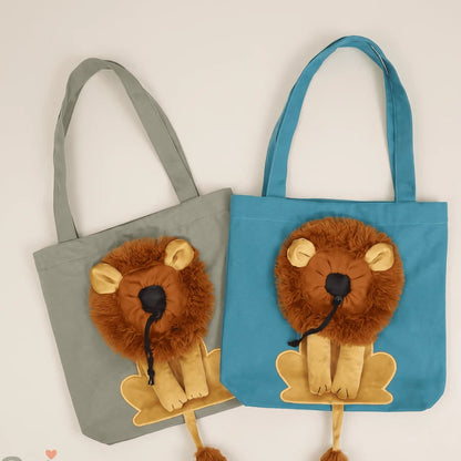 Lion Shaped Cat Carrier Bag