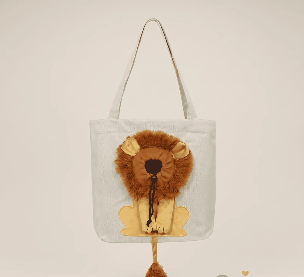 Lion Shaped Cat Carrier Bag
