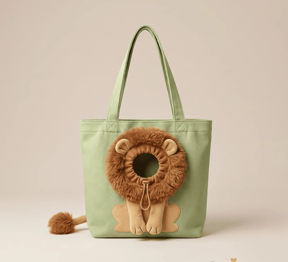 Lion Shaped Cat Carrier Bag