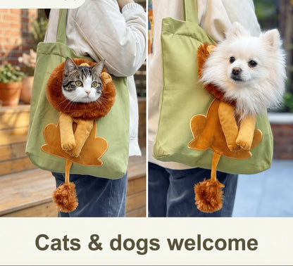 Lion Shaped Cat Carrier Bag