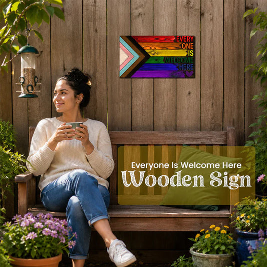 Unity Pride Wooden Wall Sign