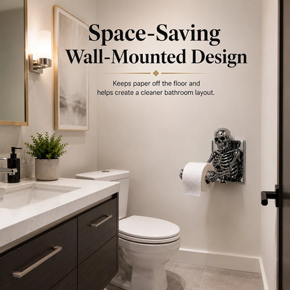 BoneKeeper 3D Skeleton Toilet Paper Holder