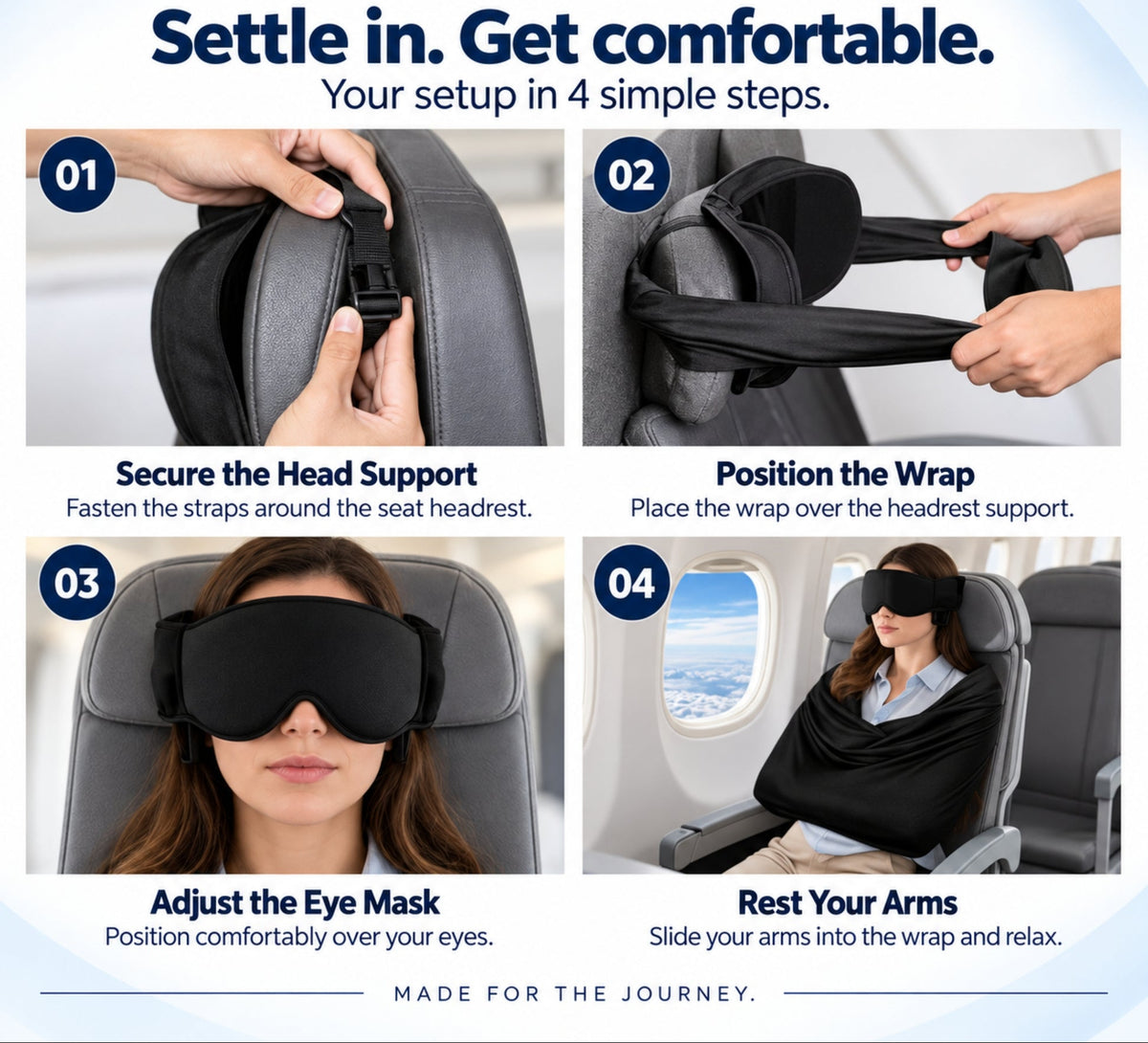 DriftEase 3-in-1 Travel Sleep Set