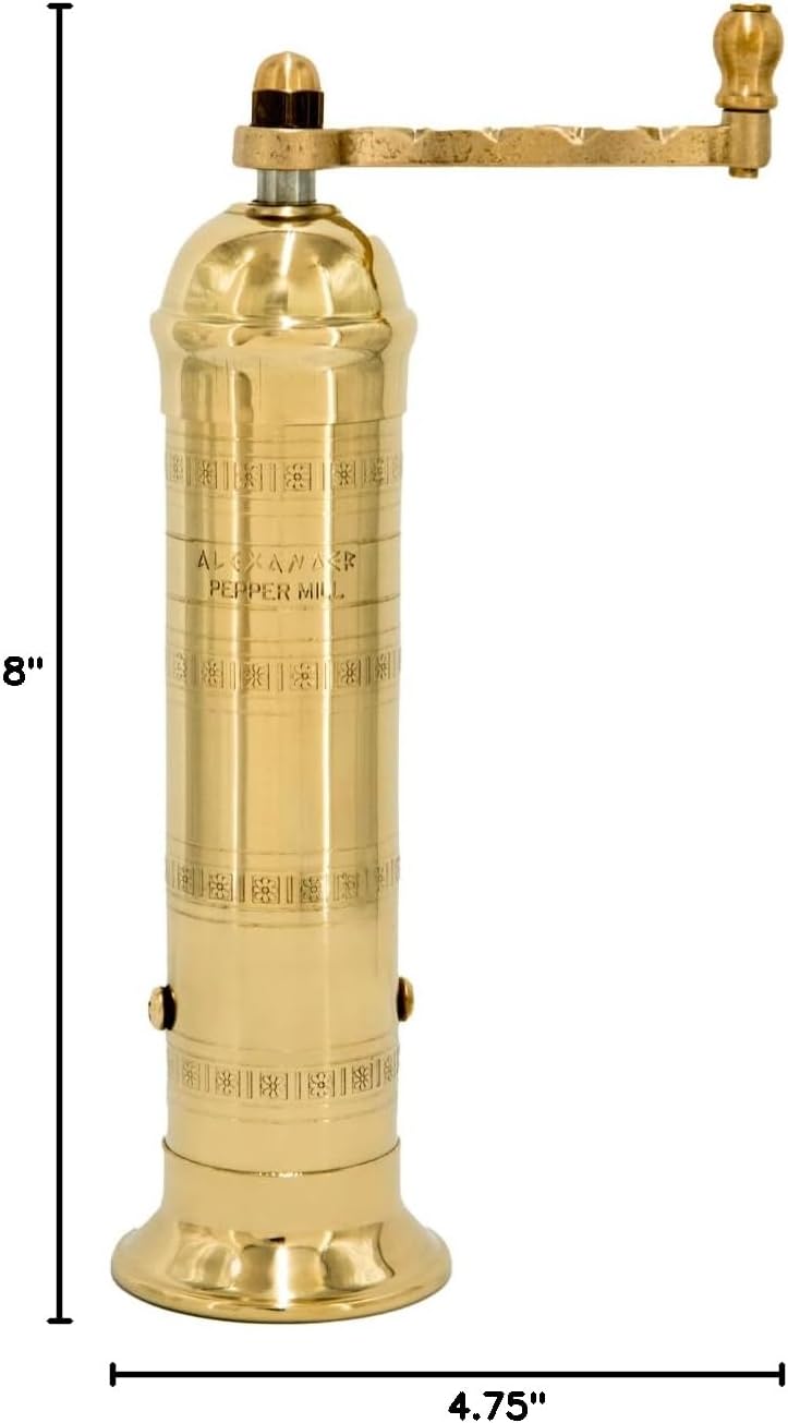 Heritage Manual Brass Pepper Mill