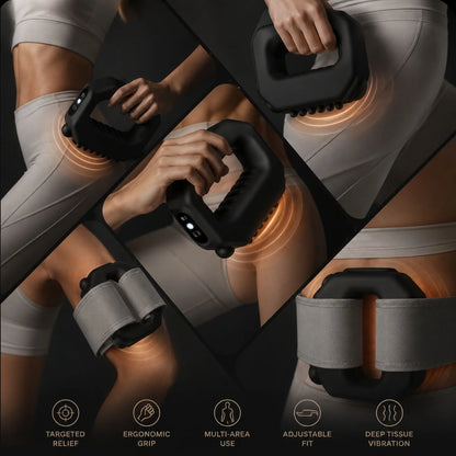 PulseLoop Wearable Muscle Massager – Hands-Free USB Rechargeable Relief Device