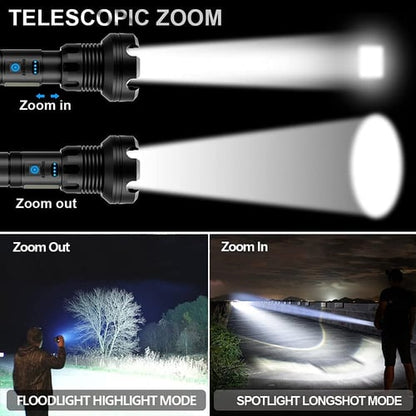 🎁 Last Day Promotion- SAVE 70% 🏠LED Rechargeable Tactical Laser Flashlight