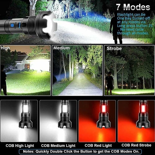 🎁 Last Day Promotion- SAVE 70% 🏠LED Rechargeable Tactical Laser Flashlight