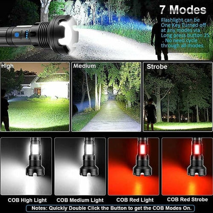 🎁 Last Day Promotion- SAVE 70% 🏠LED Rechargeable Tactical Laser Flashlight