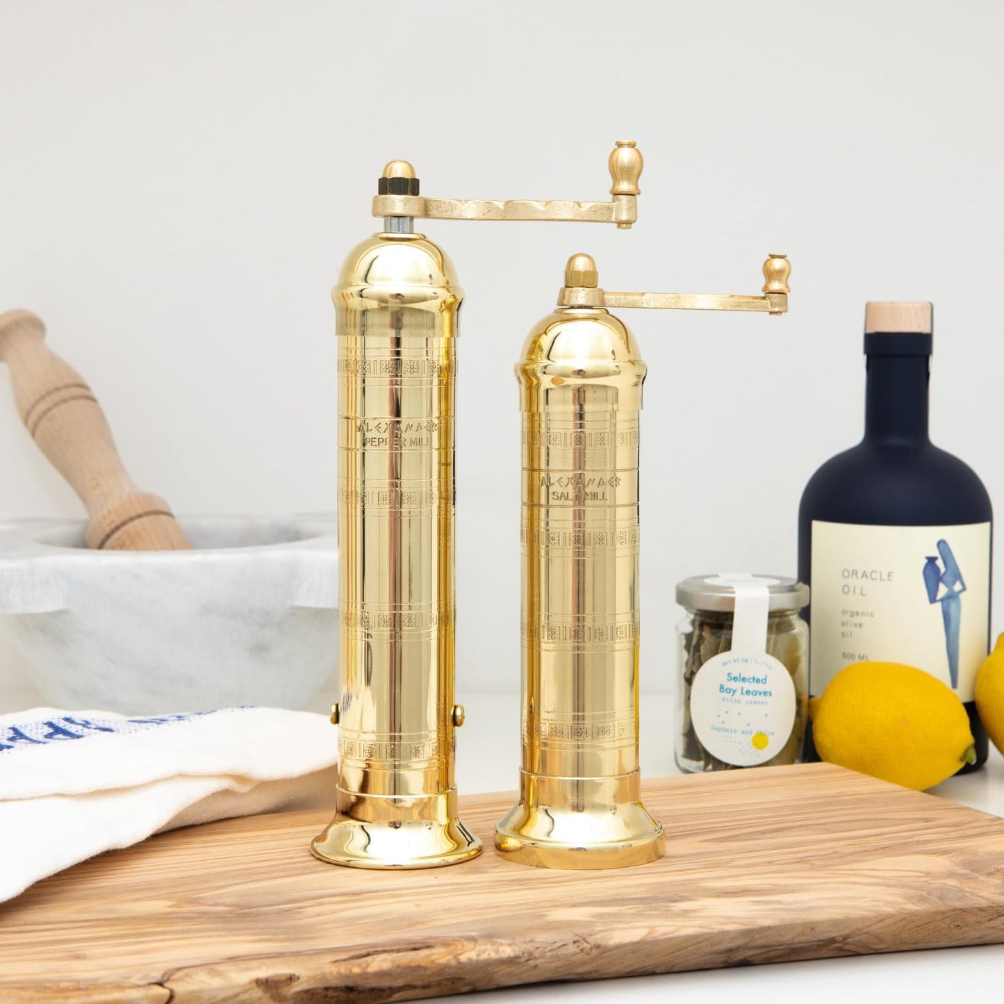 Heritage Manual Brass Pepper Mill