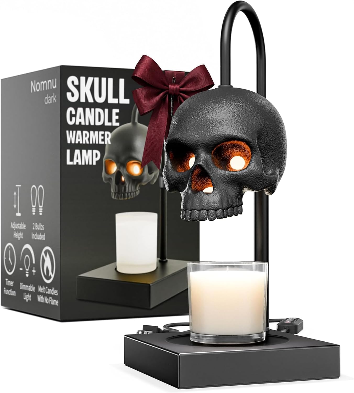 SkullGlow™ Gothic Candle Warmer Lamp
