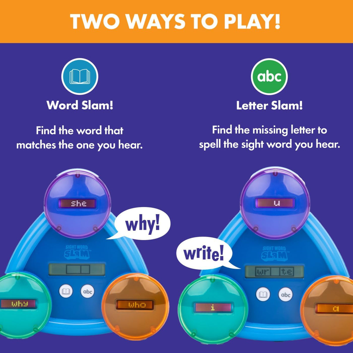 Electronic Sight Word Learning Game for Kids