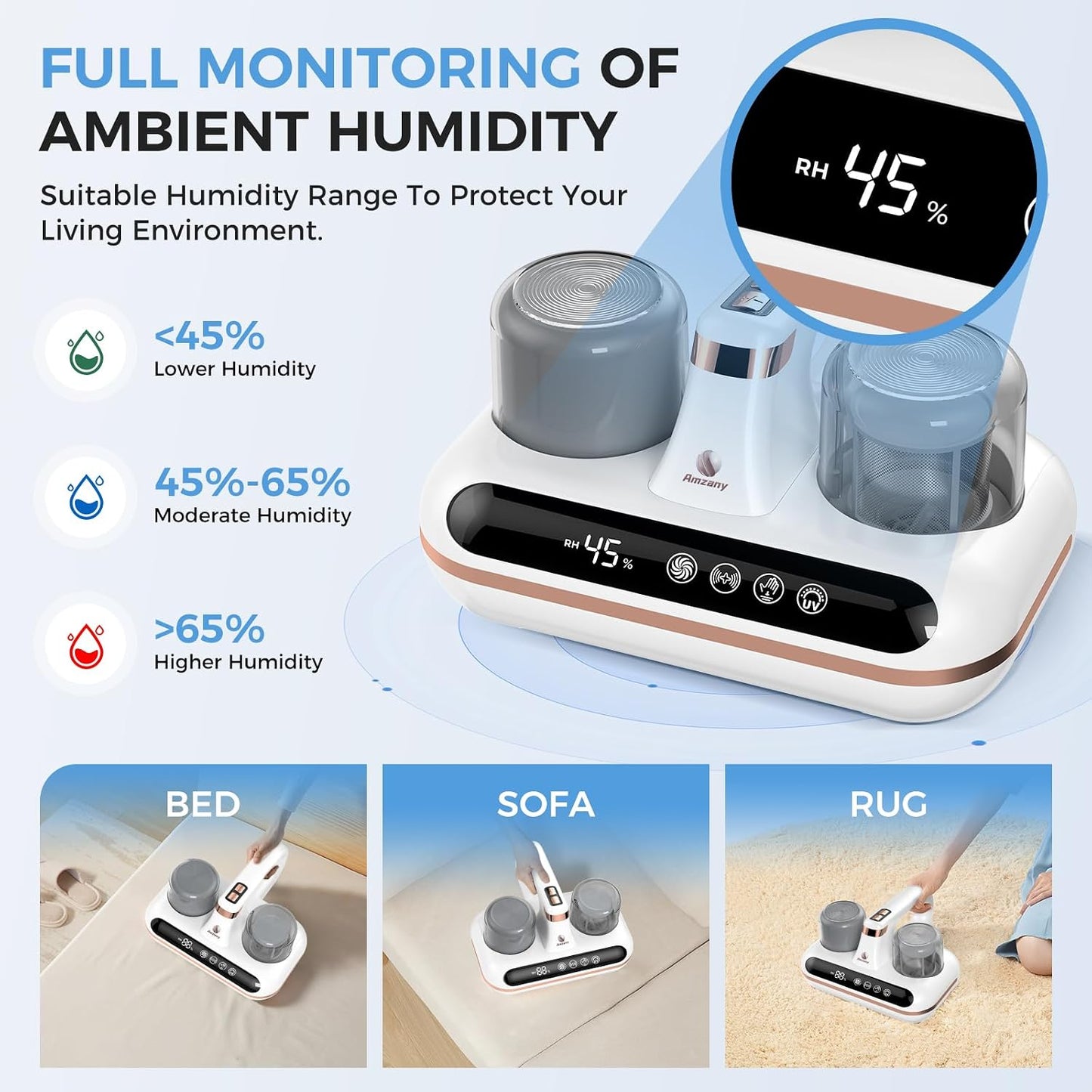 DustPure™ 5-in-1 UV Mattress Vacuum