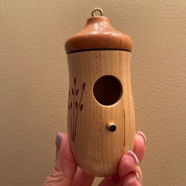 WOODEN HUMMINGBIRD HOUSE-GIFT FOR NATURE LOVERS