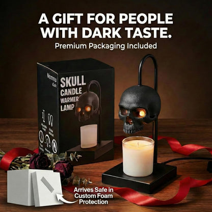 SkullGlow™ Gothic Candle Warmer Lamp