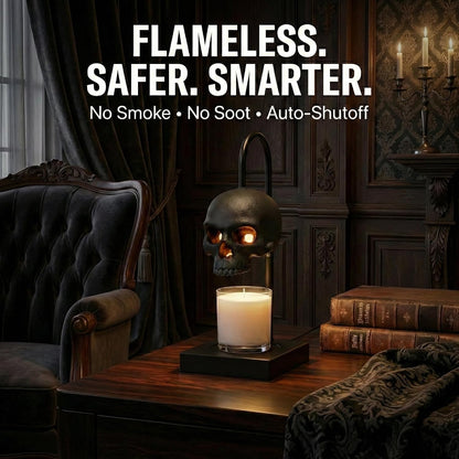 SkullGlow™ Gothic Candle Warmer Lamp