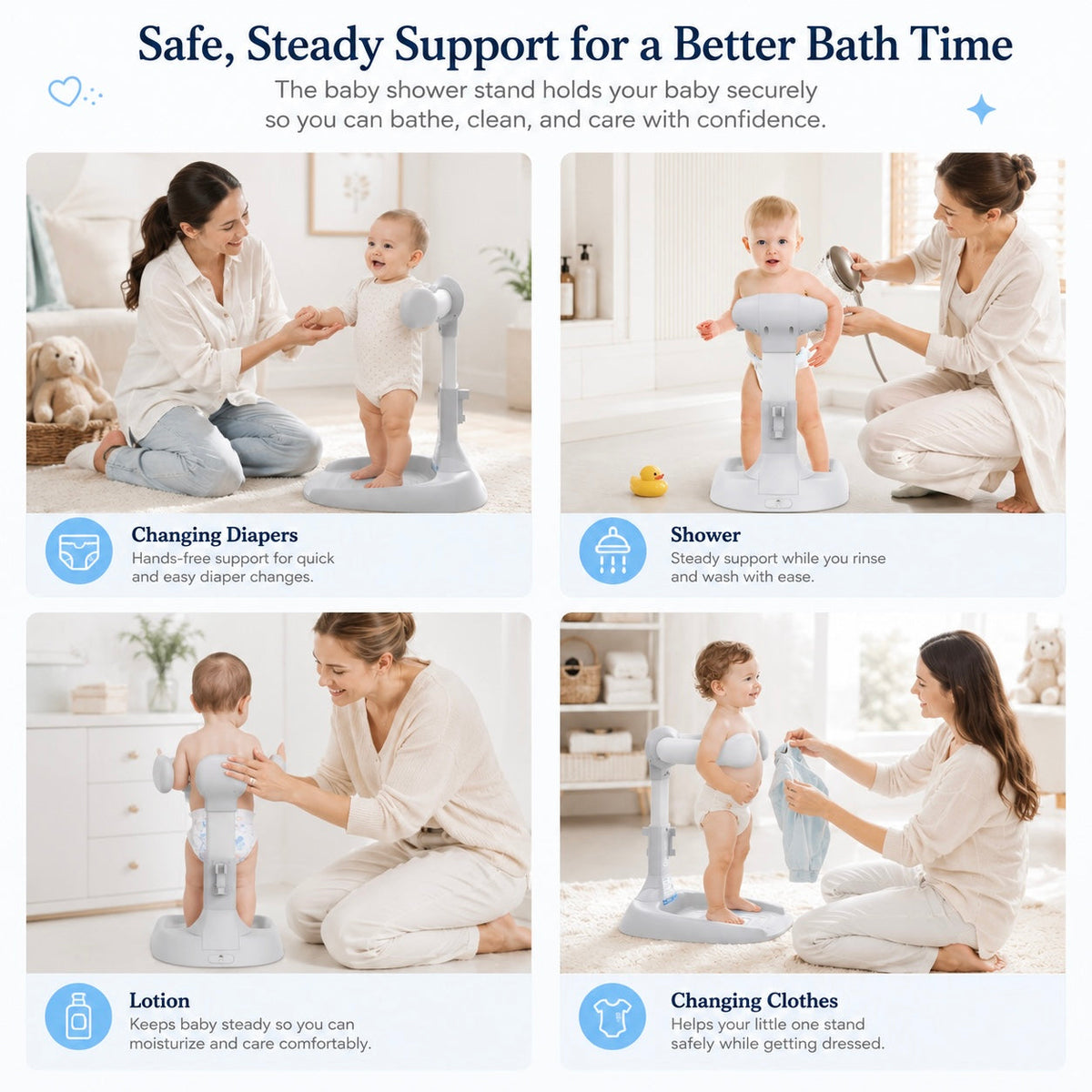 SplashNest Bath Support Stand