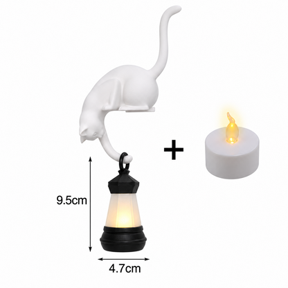 Hanging Cat Shelf Lantern