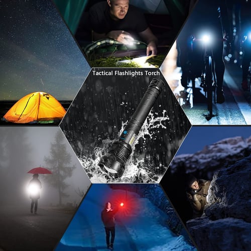 🎁 Last Day Promotion- SAVE 70% 🏠LED Rechargeable Tactical Laser Flashlight