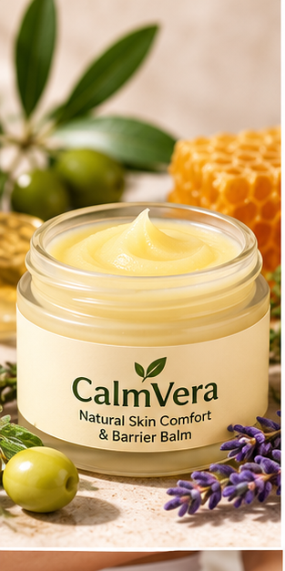 CalmVera – Natural Skin Soothing Balm for Irritation, Chafing & Friction-Prone Skin