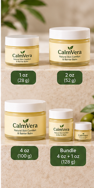 CalmVera – Natural Skin Soothing Balm for Irritation, Chafing & Friction-Prone Skin