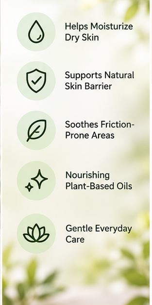 CalmVera – Natural Skin Soothing Balm for Irritation, Chafing & Friction-Prone Skin