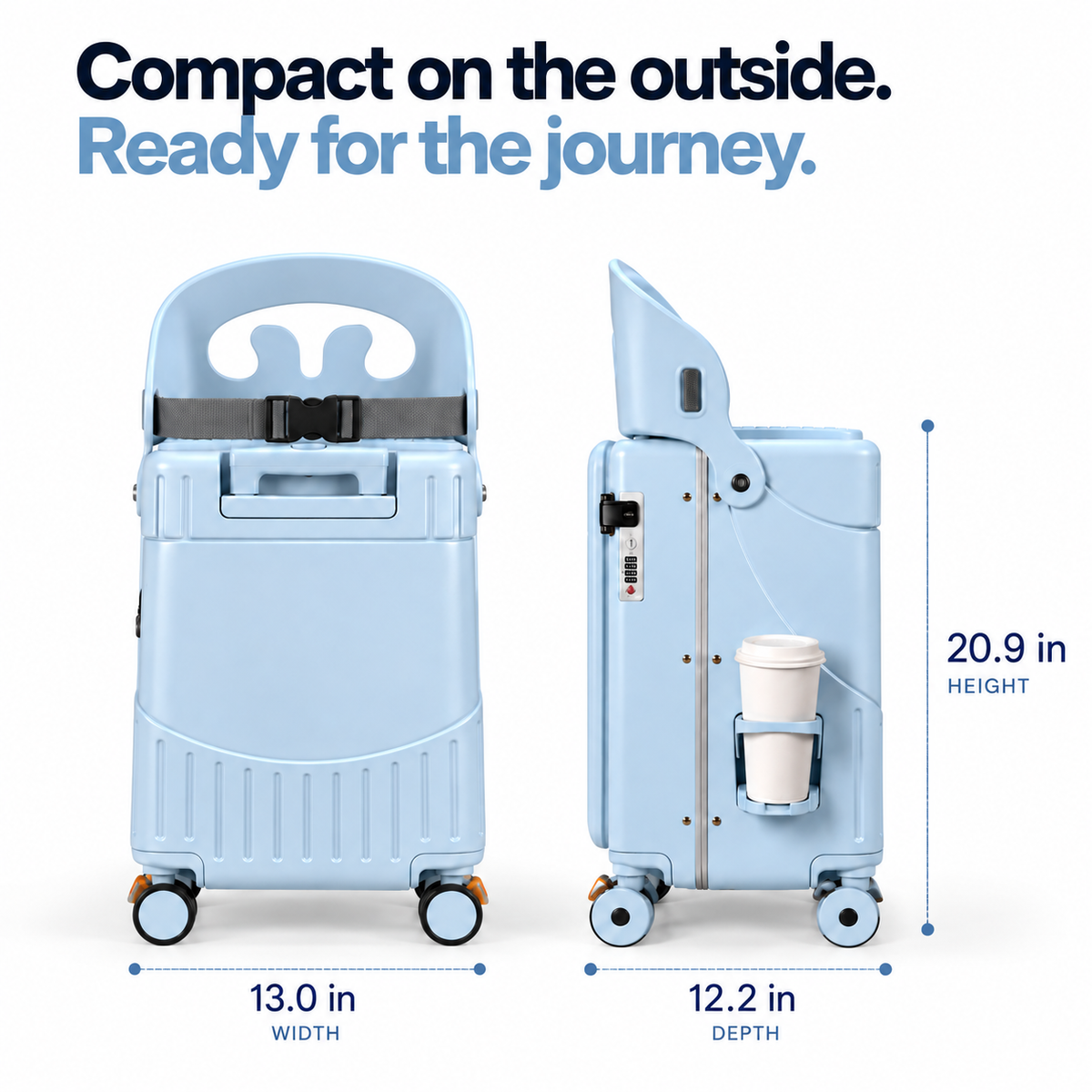 RoveNest 2-in-1 Travel Suitcase