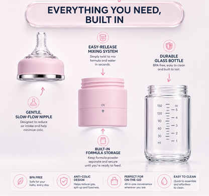Baby Bottle with Formula Compartment