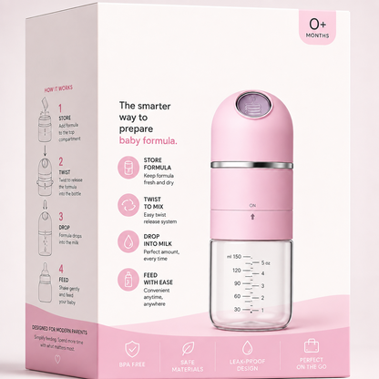 Baby Bottle with Formula Compartment