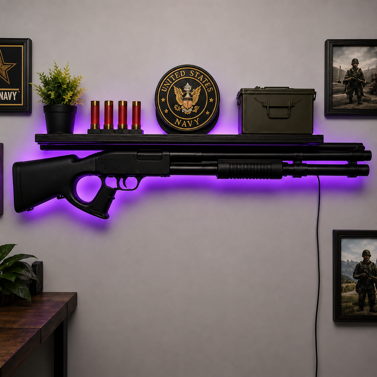 PatriotGlow LED Wall Shelf