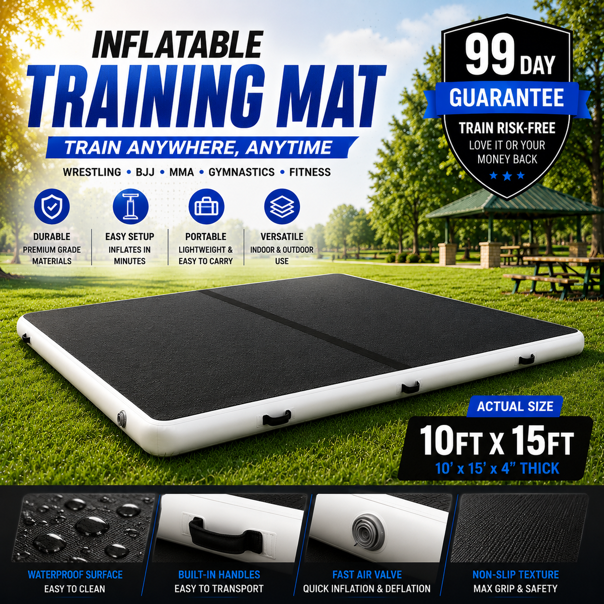 🥋 Ultimate Inflatable Grappling Mat