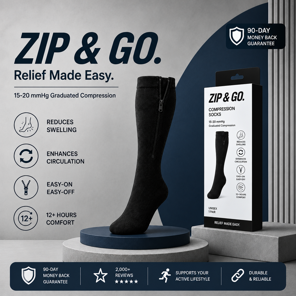 EaseZip Compression Socks
