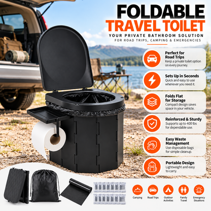 Foldable Travel Toilet 🚽