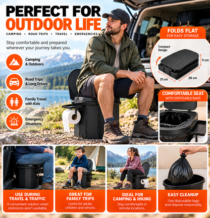 Foldable Travel Toilet 🚽