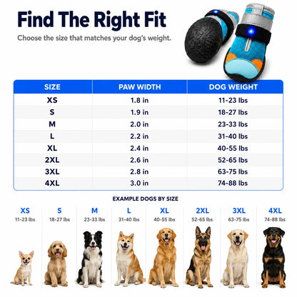 NightPaw LED Dog Adventure Boots