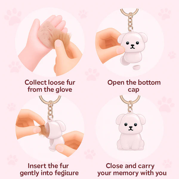 Pet Hair Keychain Buy 1 Get 1 FREE