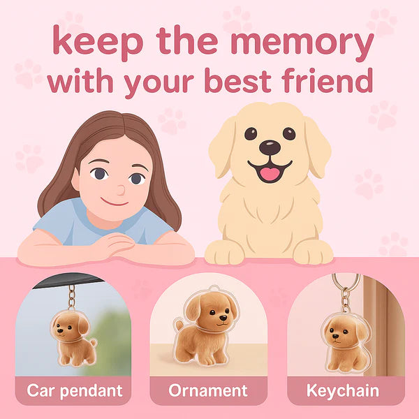Pet Hair Keychain Buy 1 Get 1 FREE
