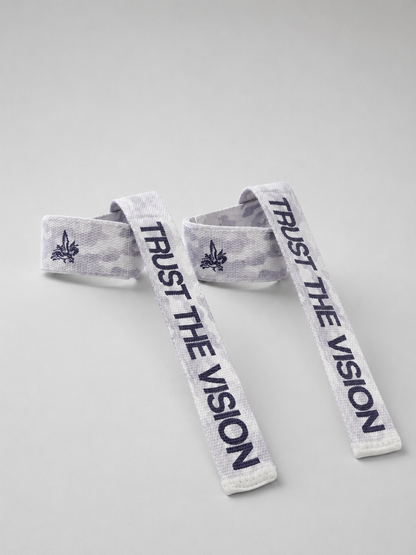 Trust the Vision | Self-Applying Gym Straps – Anti-Slip Weightlifting Straps with Padded Wrist Support